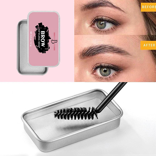 Continuously use waterproof eyebrow wax and eyebrow glue, eyebrow soap, and transparent eyebrow glue that defines eyebrows