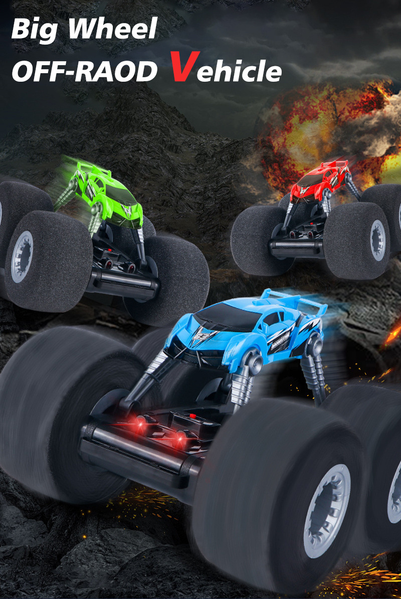 Stunt Car Sponge Tires 360 Flip Road Drift Remote Control Car 2.4G RC Stunt Bounce Vehicle Radio Control Toys For Kids