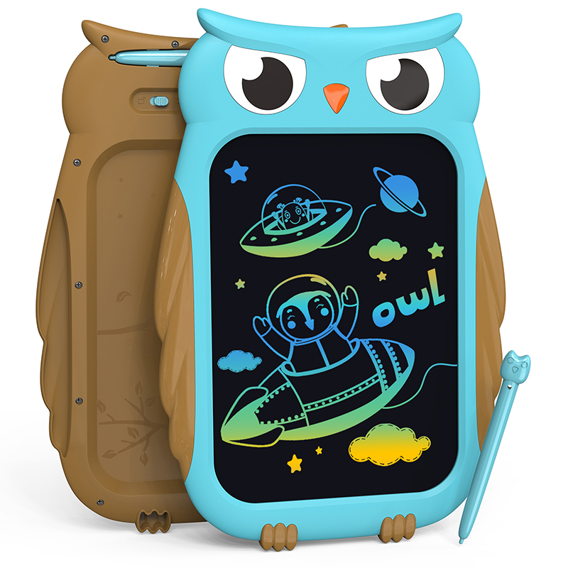 New Design 2024 Kids Drawing Toys 8.5 inch Erasable Owl Drawing Tablet Animal Design Digital Writing Board Educational Toys