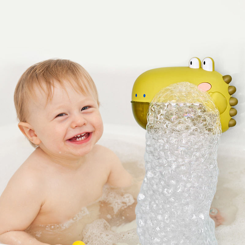 Cute Dinosaur Bath Toys Music Mode Bathtub Bubble Bath Toys Toddler Bubble Machine AZ Hot Sale Bath Toys For Kids