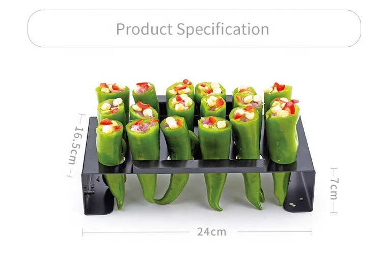 Professional Manufacture Chili Grill Jalapeno Rack Bbq Non Stick Pepper Roasting Rack For Grill