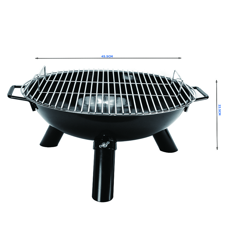 Carbon Steell Outdoor Grill Enamel and High Temperature Powder fire pit  BBQ Charcoal  Grills fire pits