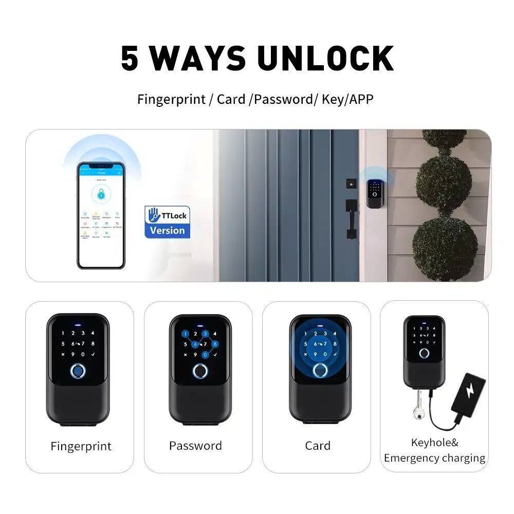 Outdoor Wall Mounted Safe key box Password Combination Electronic Digital smart fingerprint padlock