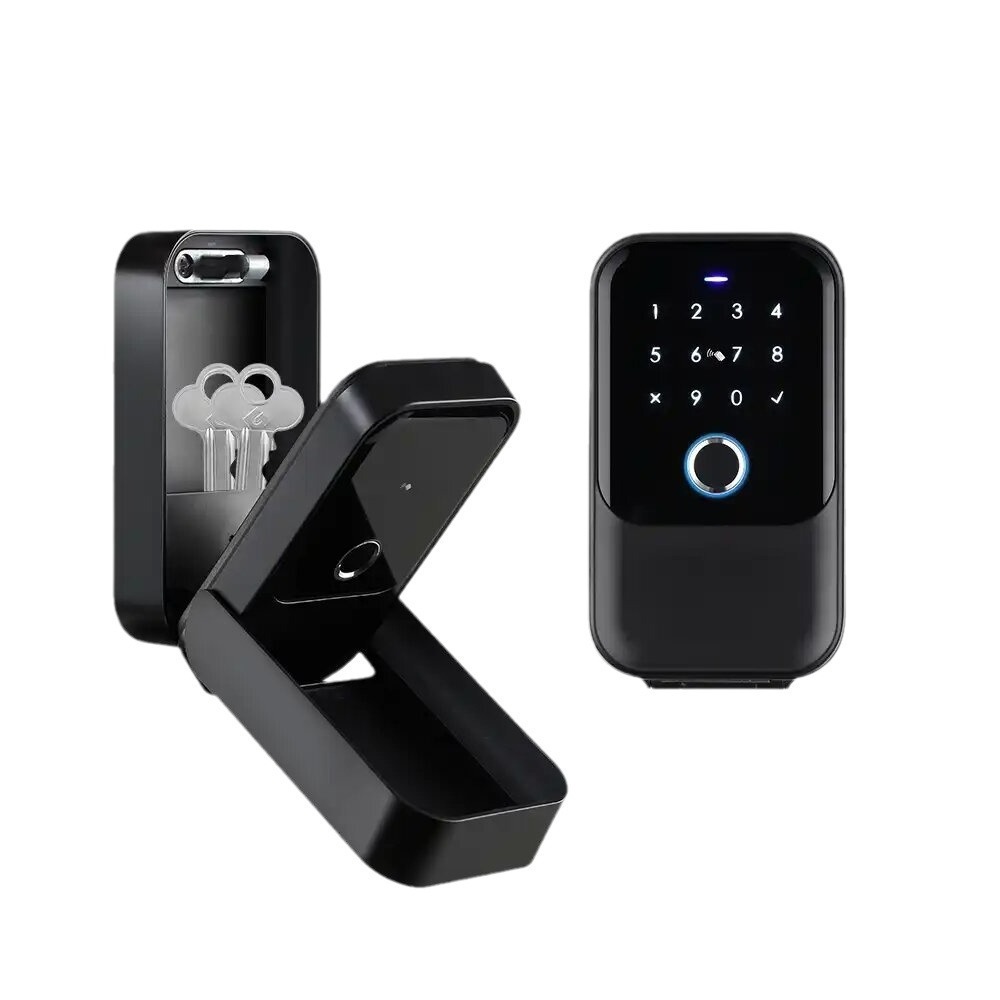 Outdoor Wall Mounted Safe key box Password Combination Electronic Digital smart fingerprint padlock