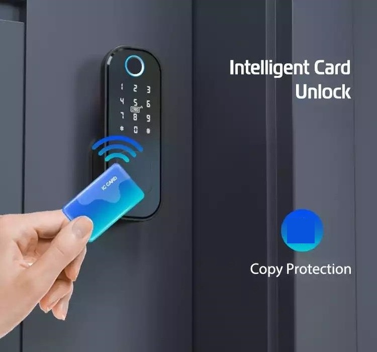 Anti-theft Smart Lock Keyless Fingerprint Door Lock With Card Wireless Access Control Keypad