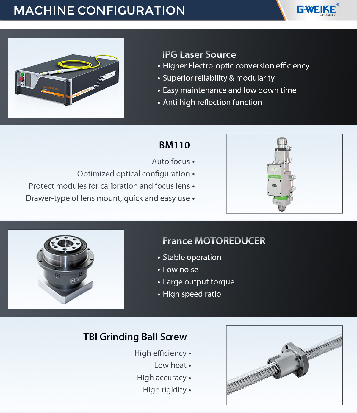 High precision fiber laser cutting machine 1000W 1500W 2000W 3000W