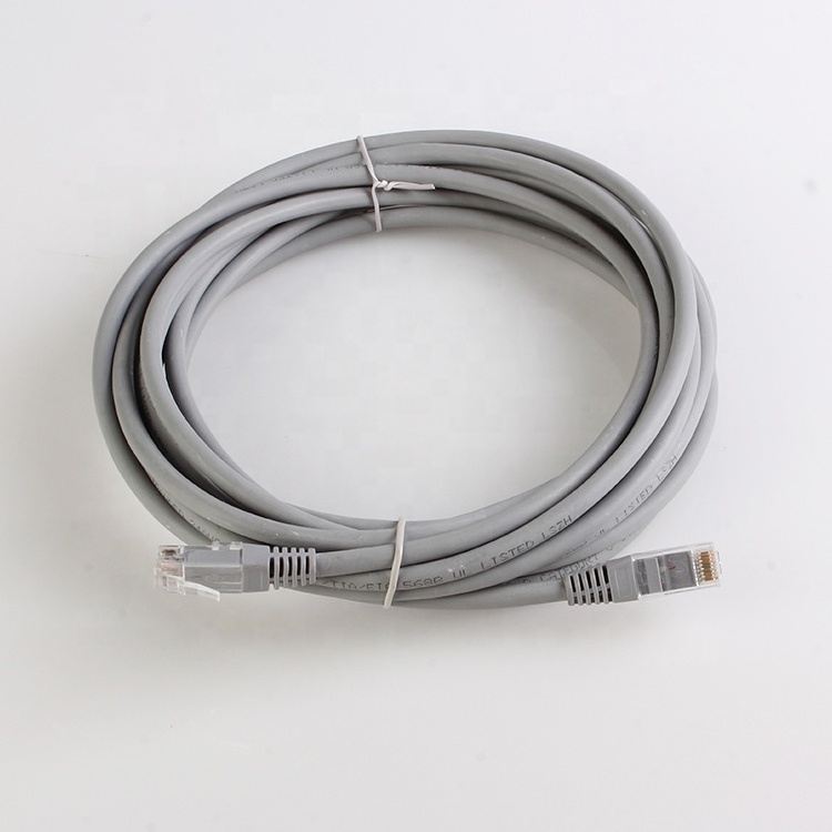 HIgh Quality Flu-ke Test Passed RJ45 Patch Leads 24AWG Stranded Bare Copper Network Cat.6 UTP 0.3m Patch Cable