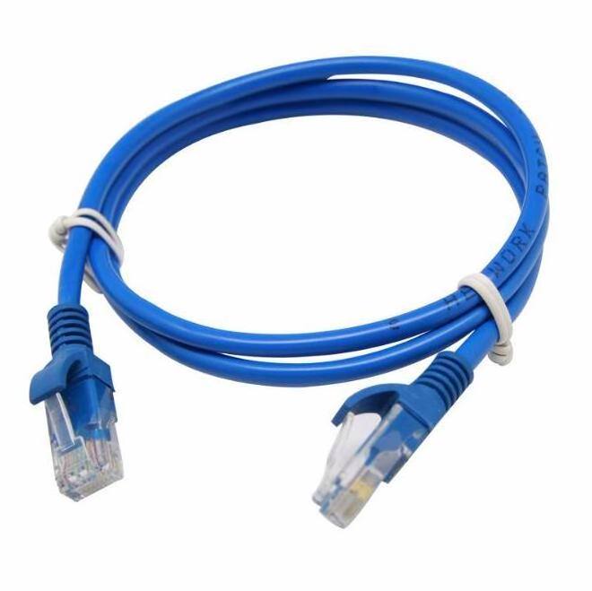 HIgh Quality Flu-ke Test Passed RJ45 Patch Leads 24AWG Stranded Bare Copper Network Cat.6 UTP 0.3m Patch Cable