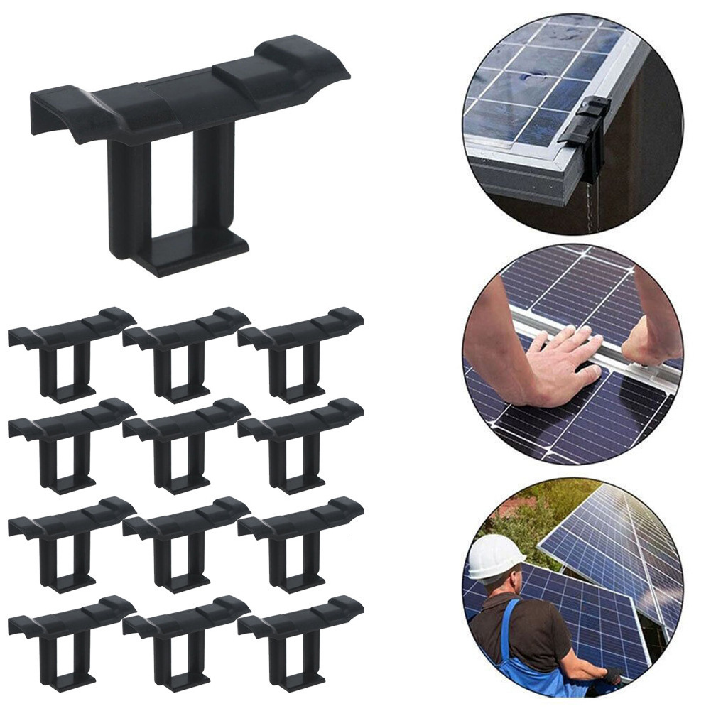 Buy solar panels for free Roof Ground Solar Mounting System 30mm 35mm Solar Panel Water Drainage Clips