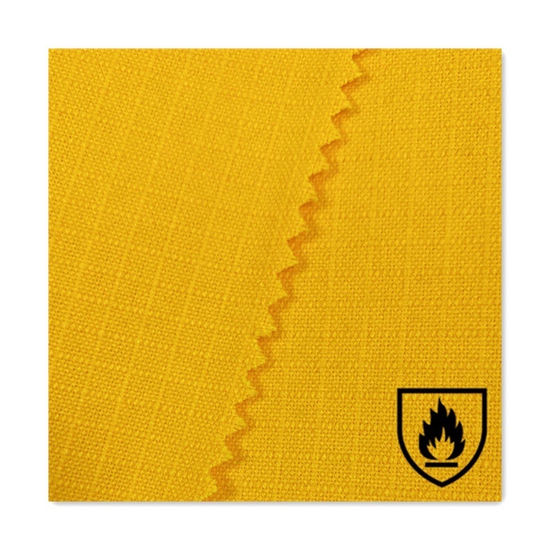 FR modacrylic fabric in blend with cotton hi vis flame resistant modacrylic fabric