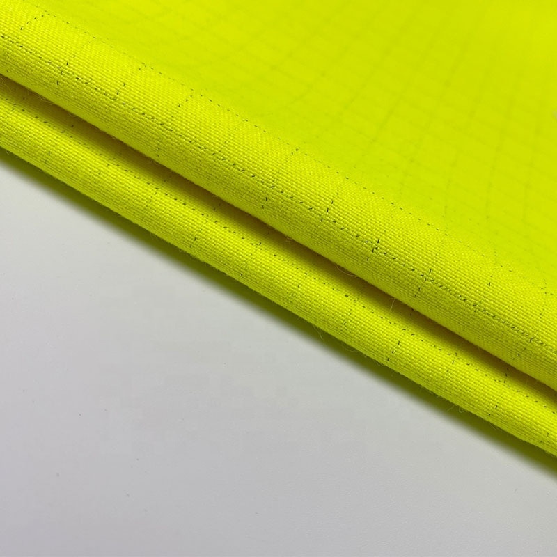 Fluorescent modacrylic fire retardant fabric Hi-vis  modacrylic cotton antistatic fabric