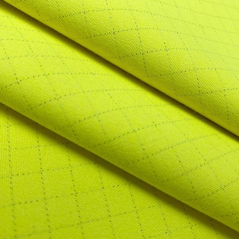 Modacrylic Cotton inherent FR Hi Vis Fabric Fluorescent Modacrylic fire retardant woven fabric