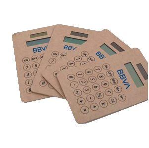 BSCI ISO9001 Big Position for Customized Logo Cartoon Printing Kraft Paper Touch Screen Mouse Pad Calculator Solar