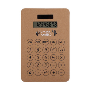 BSCI ISO9001 Big Position for Customized Logo Cartoon Printing Kraft Paper Touch Screen Mouse Pad Calculator Solar