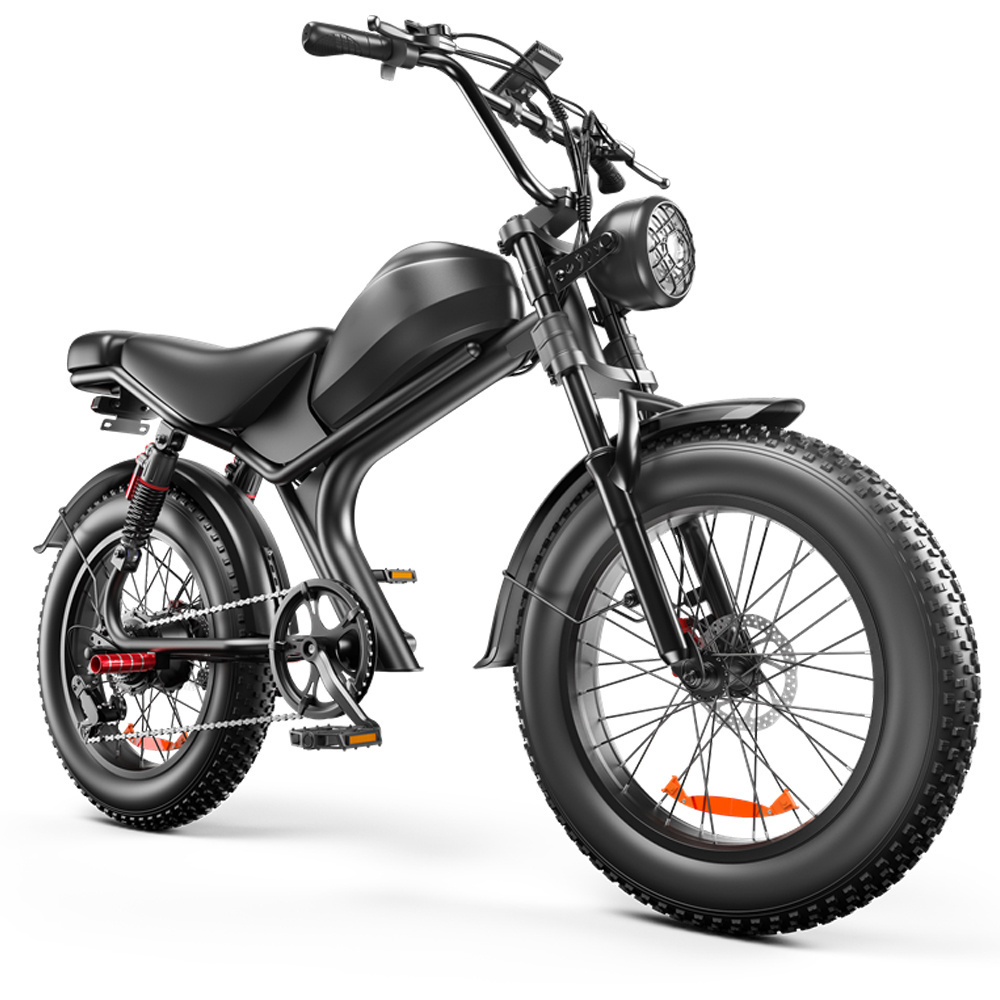 Retro Fatbike 48V 20AH ebike UK warehouse electric bicycle 20 inch 1000W motor fat tyre USA EU stock electric bike