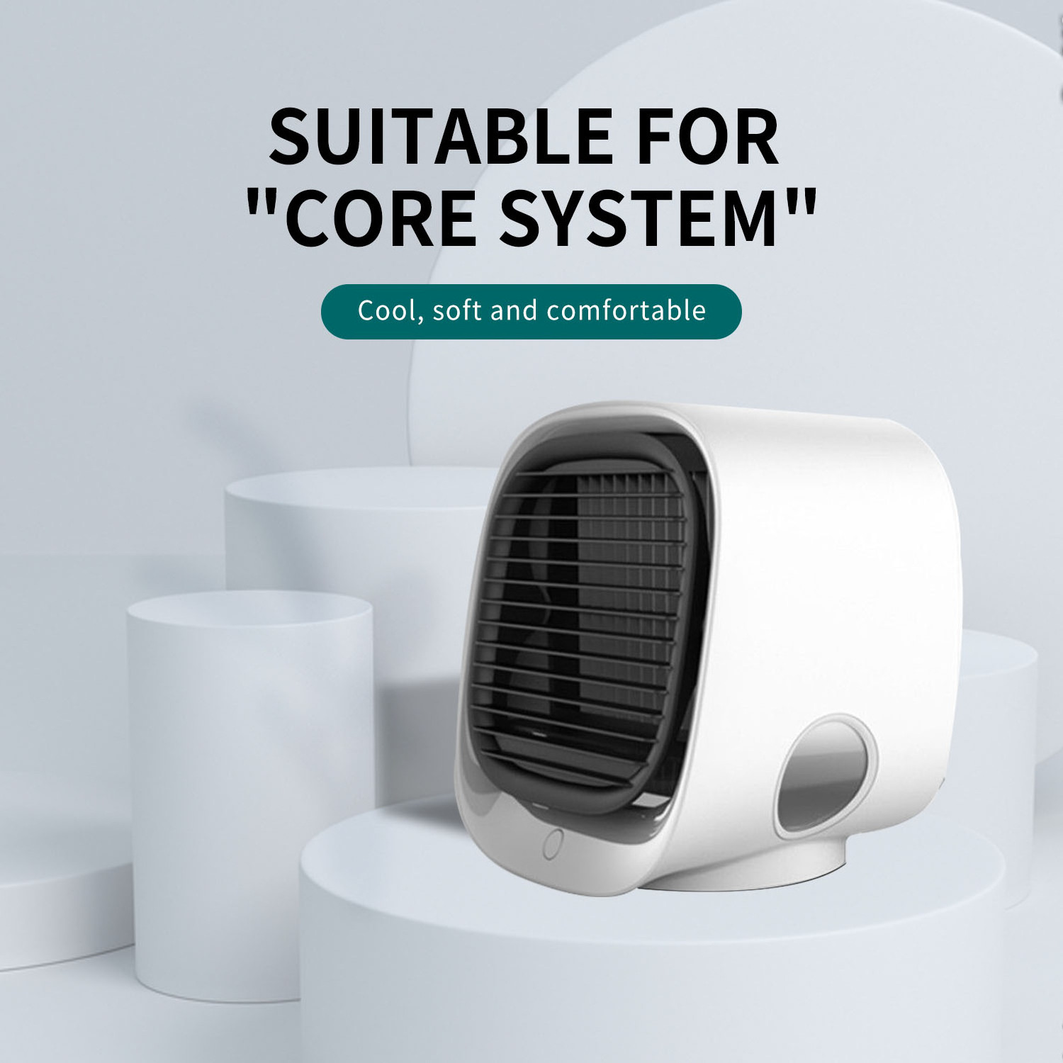 Mini Portable Rechargeable Evaporative Air Conditioner with Low Noise Multifunctional Air Cooler