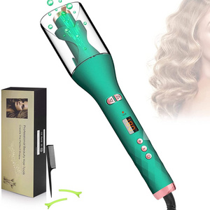 Electric Transparent Hair Curler Negative Ion Curling Iron Rotating Curler Irons with LCD Mini Automatic Curler Wands