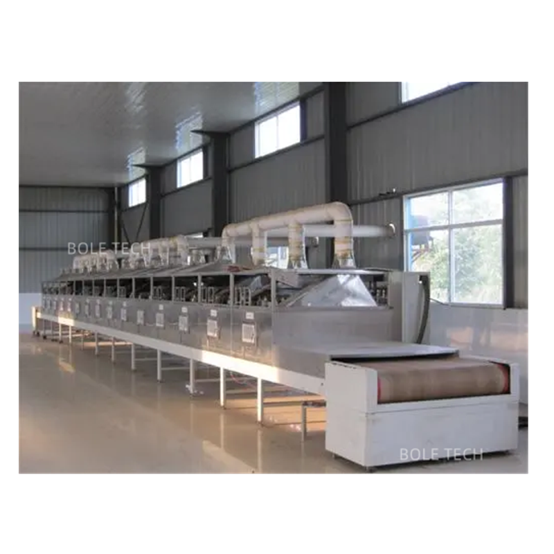 Tobacco microwave drying machine Industrial microwave dryer Tunnel type microwave sterilization dryer