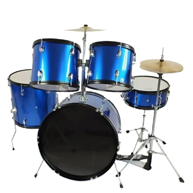 Factory wholesale entry level 5 drums 2 cymbals acoustic drums set High quality Musical Percussion Instrument