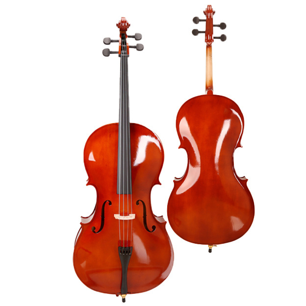 Factory Direct Sell Cheap Cello 4/4 3/4 1/2 1/4 1/8 Basswood Plywood Body Rosewood Bow Hot Selling Cello Main in China For Sale