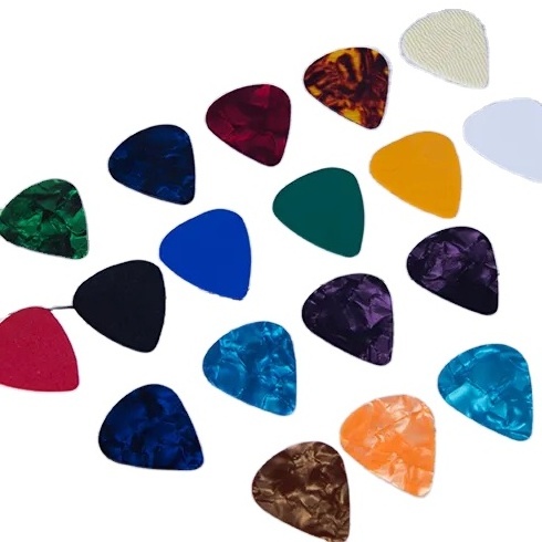 On line Top seller Celluloid Guitar Picks Cheap price Heart-Shaped Picks Custom Size ABS Picks for Electric Acoustic Guitar