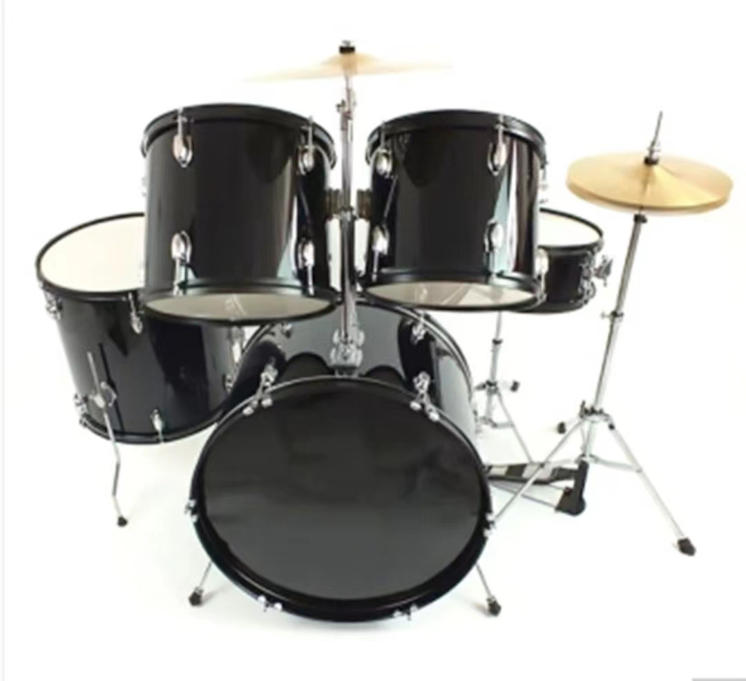 Factory wholesale entry level 5 drums 2 cymbals acoustic drums set High quality Musical Percussion Instrument