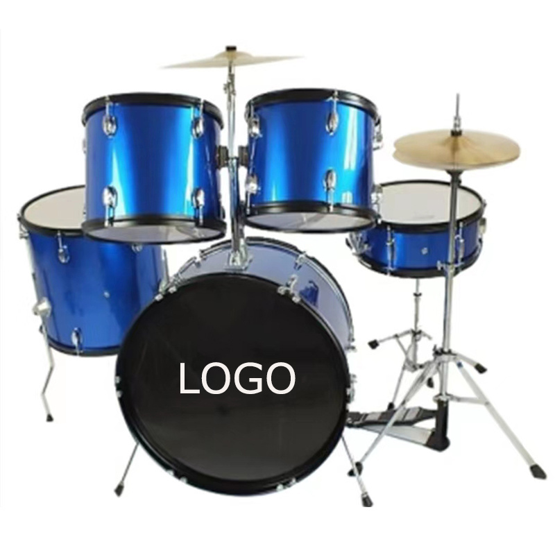 Factory wholesale entry level 5 drums 2 cymbals acoustic drums set High quality Musical Percussion Instrument