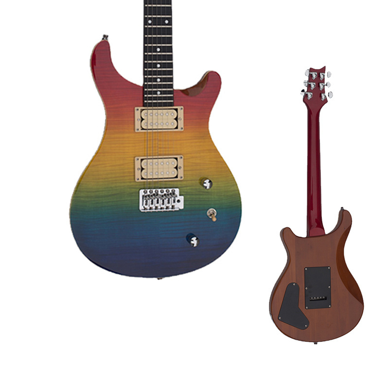 New LP shape electric guitar factory wholesale 22 frets 6 string mahogany body electric guitars accept custom LOGO