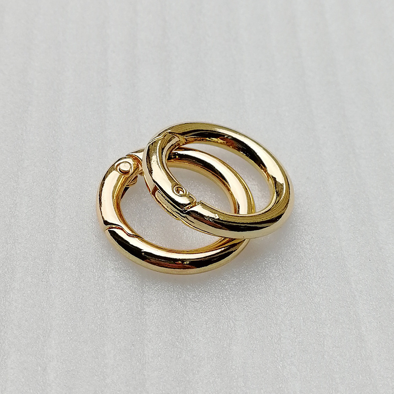 25mm High Quality Hardware Bag Accessories Hanging Gold O Ring for Travel Supplies Handbag Backpack Schoolbag