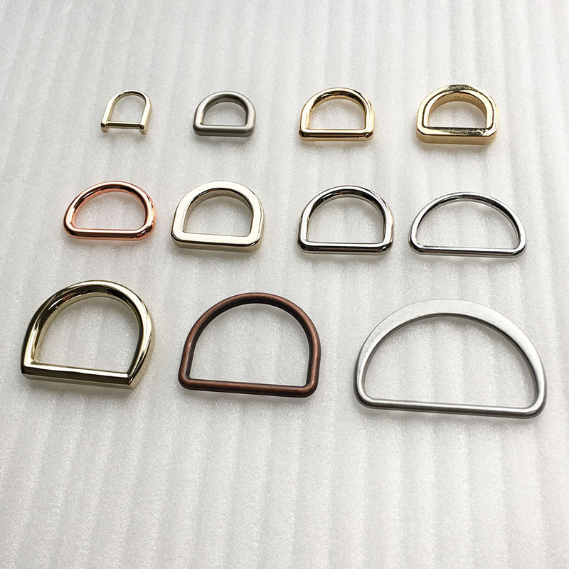 Factory Custom Various Bag Hardware Accessories Metal Buckle Bag Lock Snap Hook D Ring O ring for Bag Belt