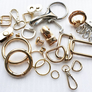 Factory Custom Various Bag Hardware Accessories Metal Buckle Bag Lock Snap Hook D Ring O ring for Bag Belt