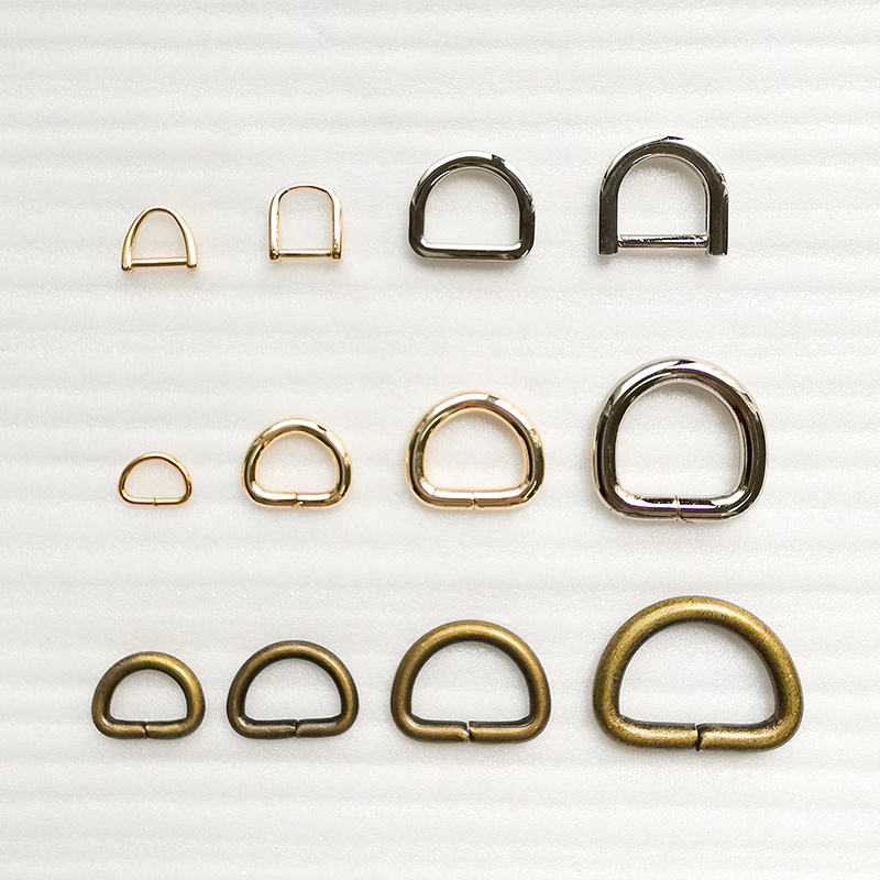 Factory Custom Various Bag Hardware Accessories Metal Buckle Bag Lock Snap Hook D Ring O ring for Bag Belt