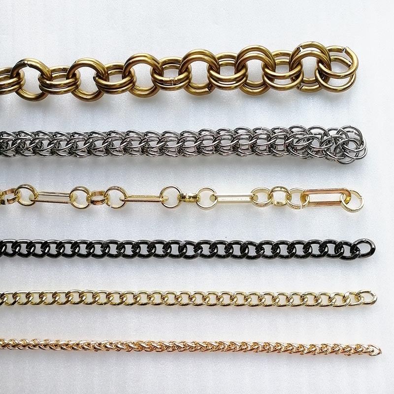 High Quality Hardware Fitting Thick Heavy Handbag Chain Custom Bag Strap Gold Big Chain for Handbag Bag