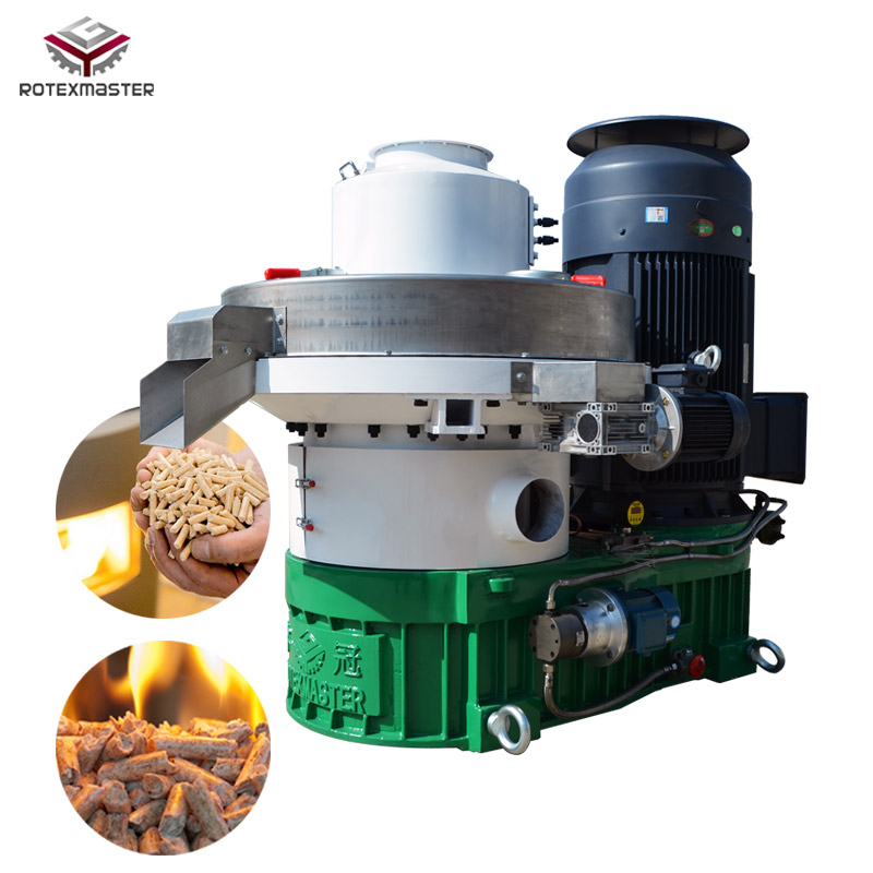 1-20T/H Peanut Shell Chips Grass Biomass Sawdust Organic Fertilizer Alfalfa Grass Pellet Wood Pellet Making Machine