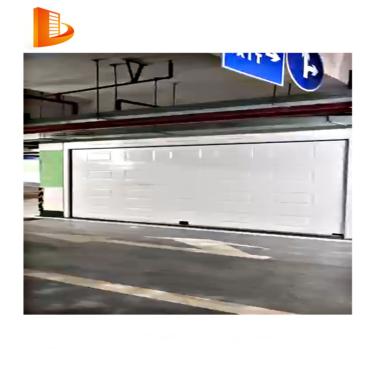 custom garage doors, automatic, electric, sectional, Double skin, wooden car, for Villa