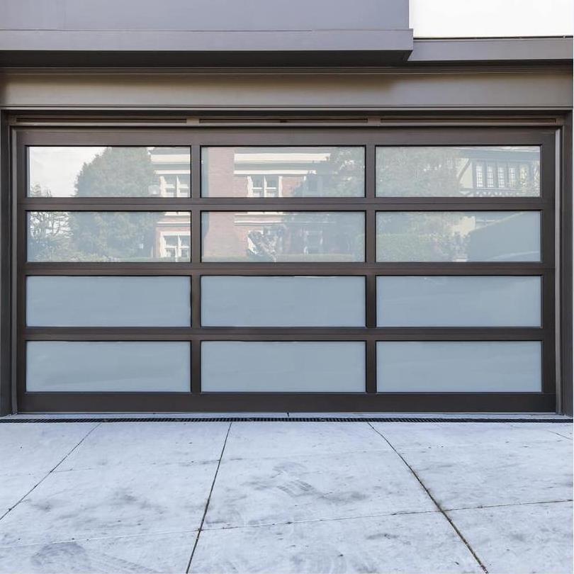 Glass Double Roller Shutter Cheap 12X7 16X8 Garage Door