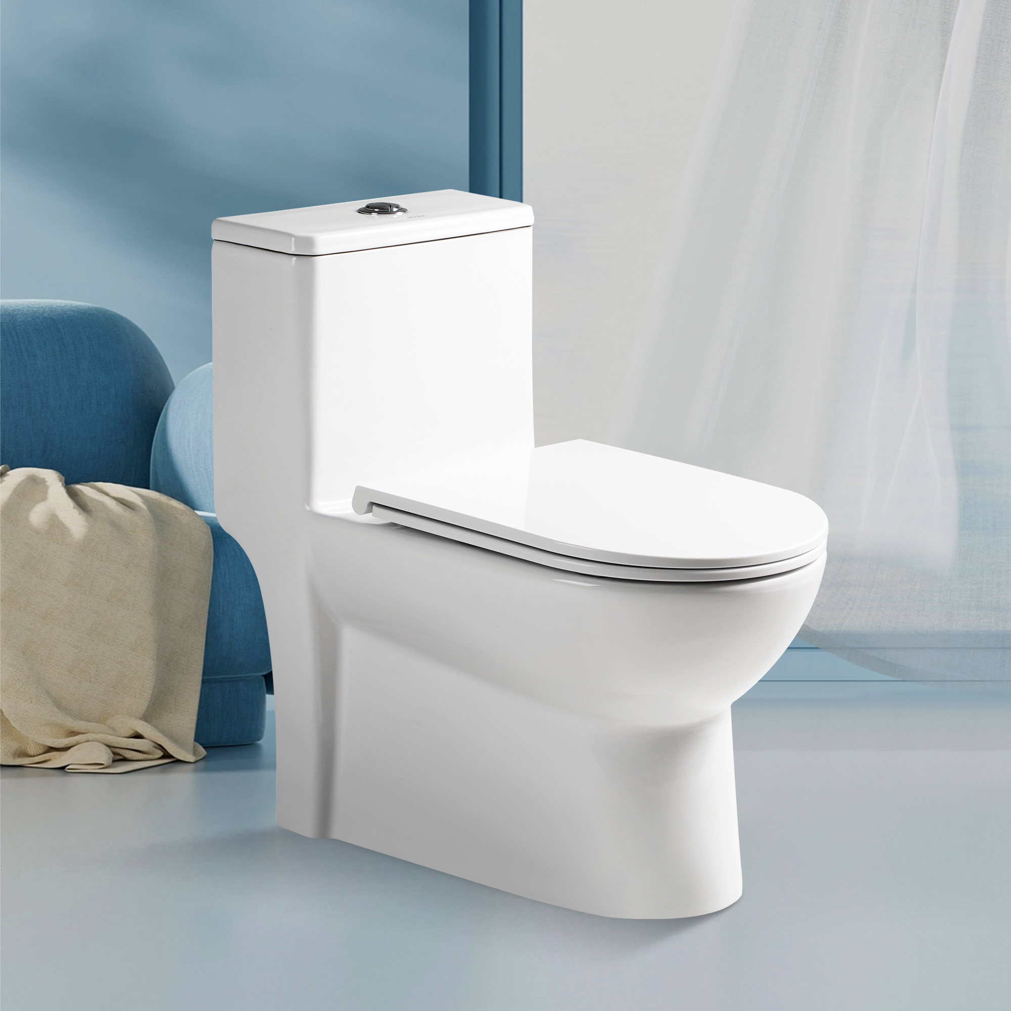 Factory Wholesale hot selling American Standard Sanitary Ware Top Dual Flush Tornado Flush One Piece Toilet