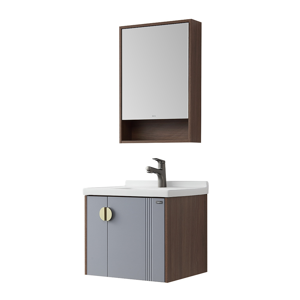 Ceramic washstand washbasin personal customized bathroom cabinets with buffer hinge