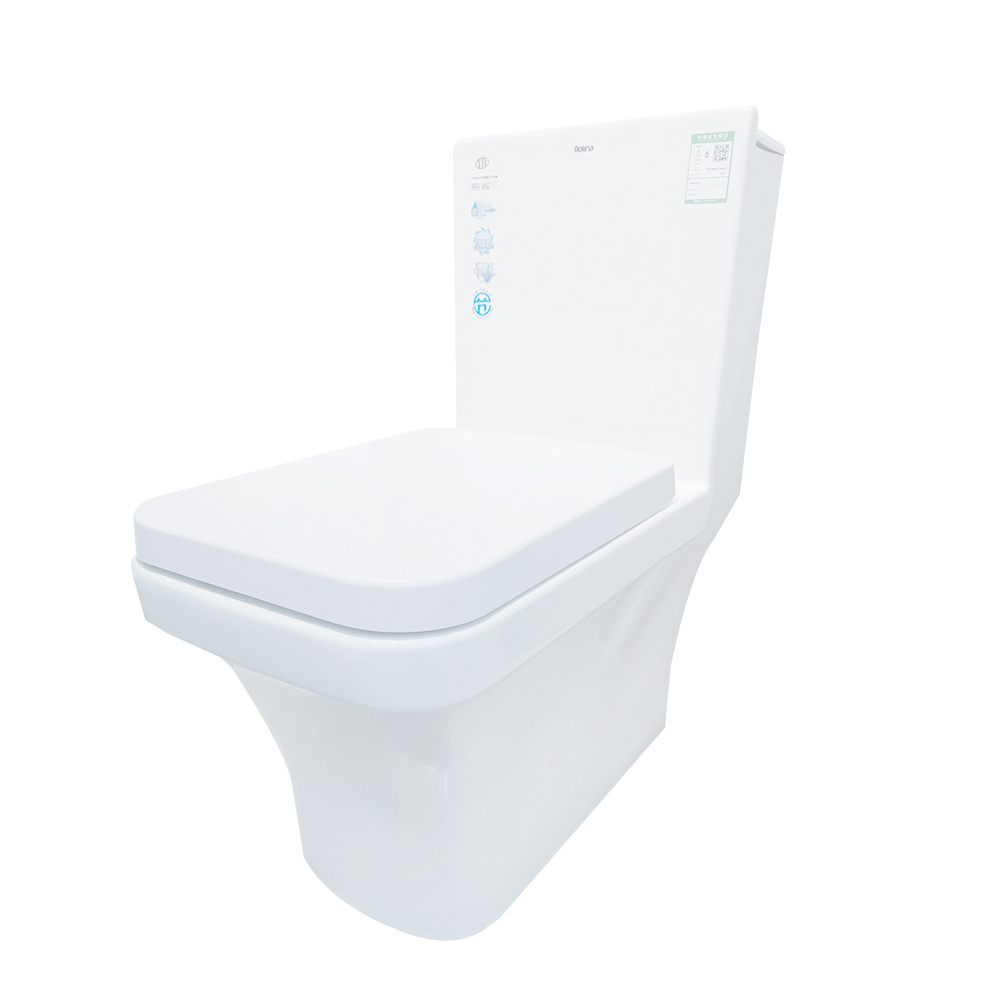 One Piece S-Trap Bathroom Wc water closet square economic  ceramic bidet  toilets australian