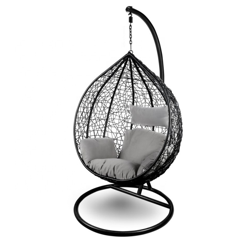 Best Selling Swing Person Deep Cushion Rocking Basket Rattan Swing Chair Living Room Indoor Hanging Swing Egg Chair