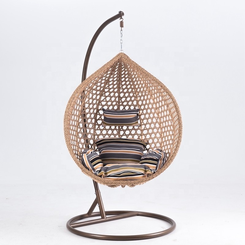 Low Price Swing Person Handmade Adult Egg Rattan Double Seat Bubble Patio Swing