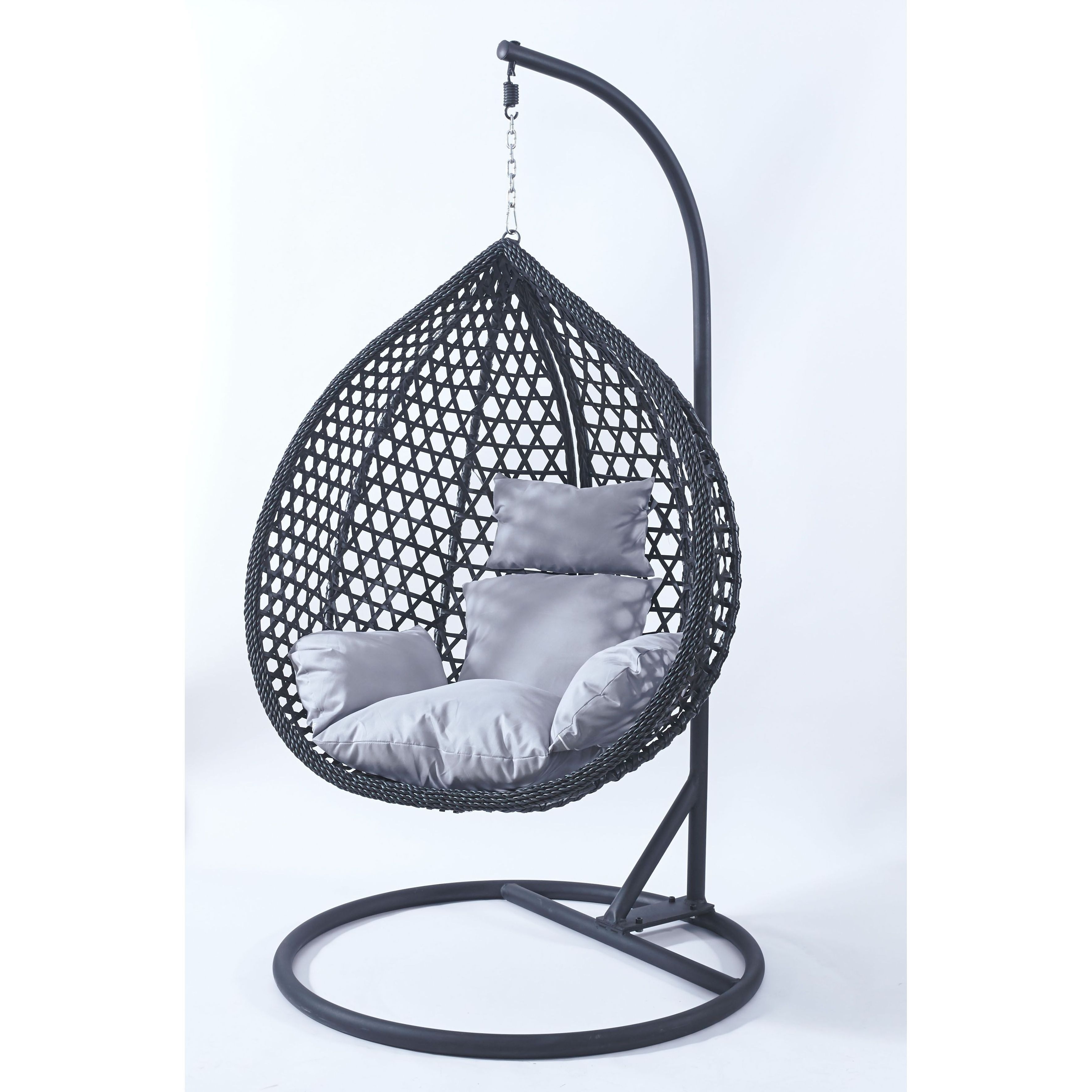 large outdoor patio hanging 2 seats swing hammock person basket cushion folding salon red double egg chair with cover