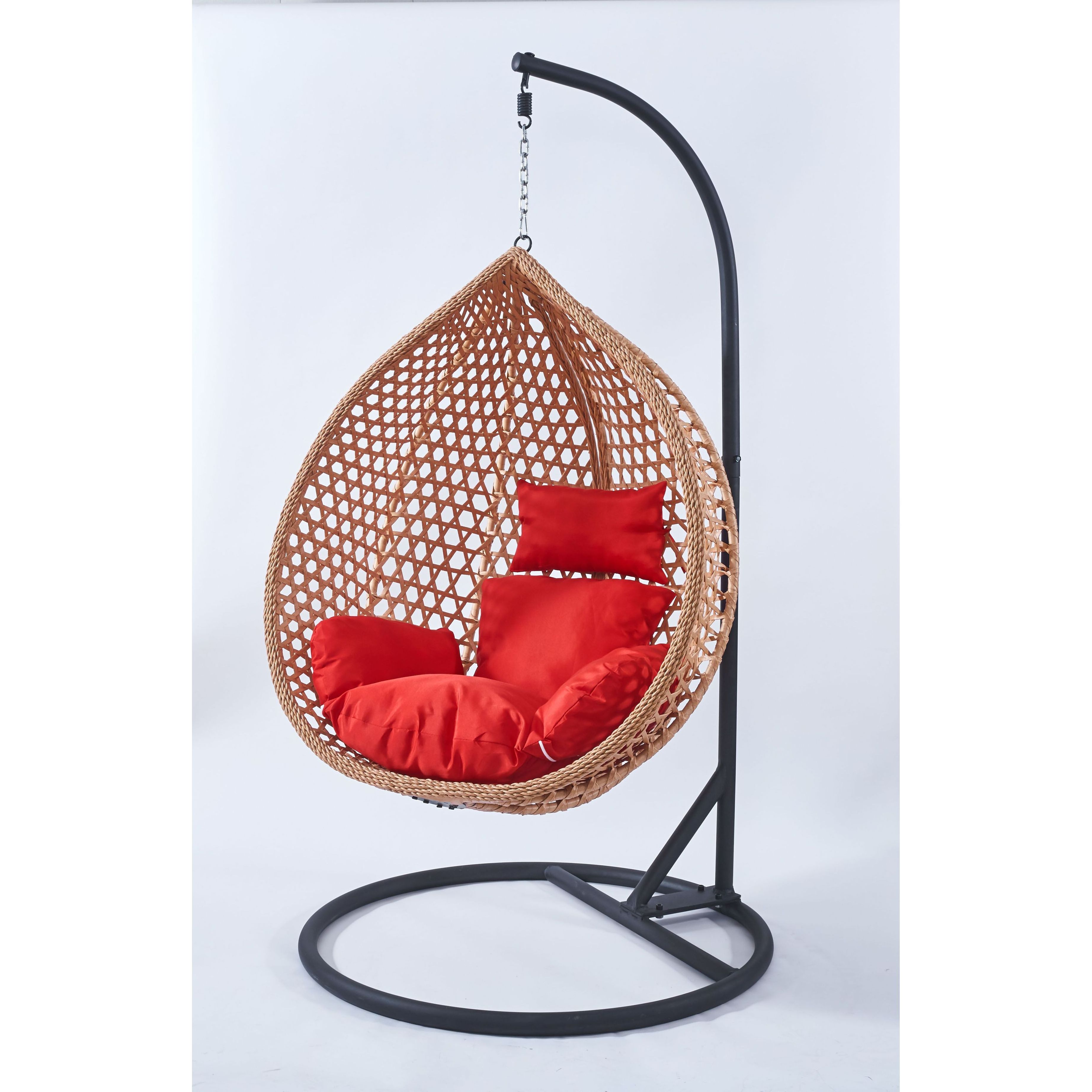 manufacturer aluminium industrial  colored custom metal frame cheap chairs sale cane hanging outdoor patio cocoon egg chair