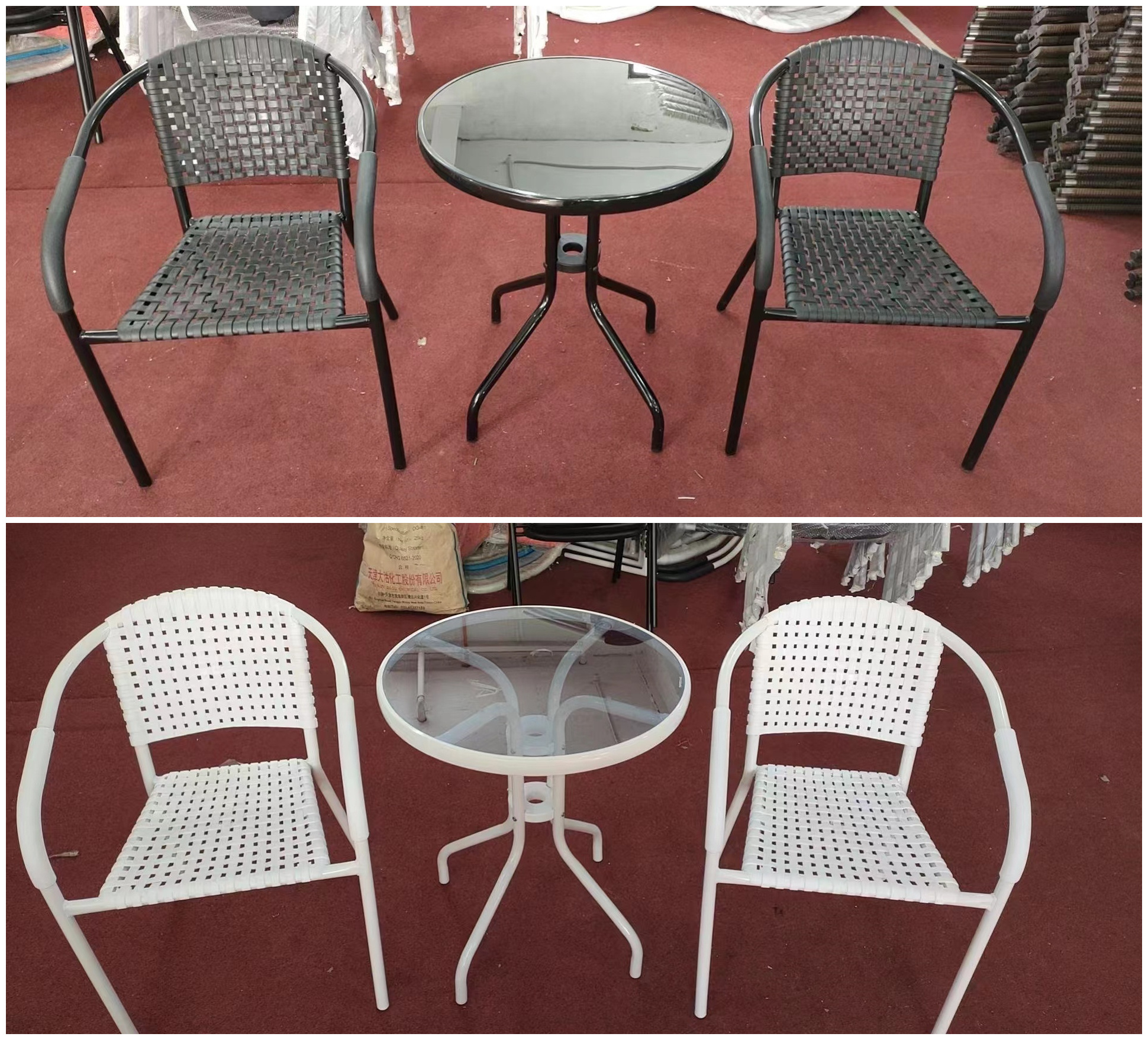 Wholesale Metal Slat Aluminium Outdoor Chair Plastic Wood Outdoor Dining Chair