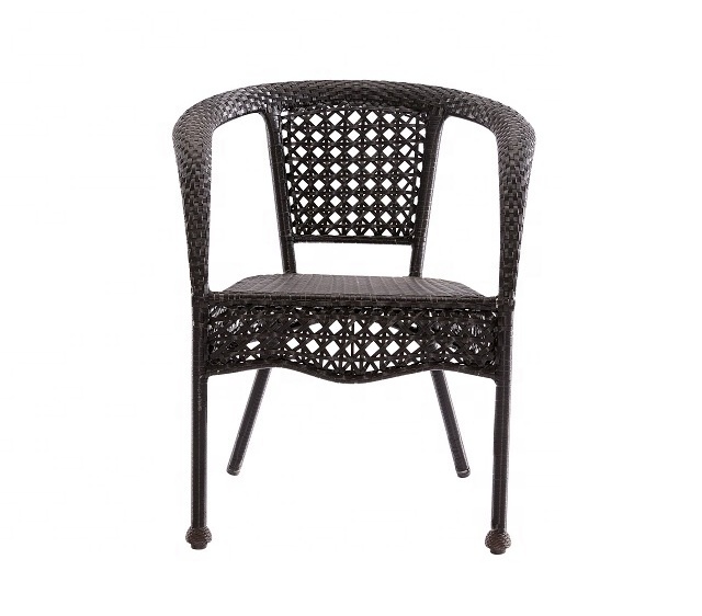 Outdoor cheap plastic rattan weave patio balcony leisure chair hot selling resort acapulco chair