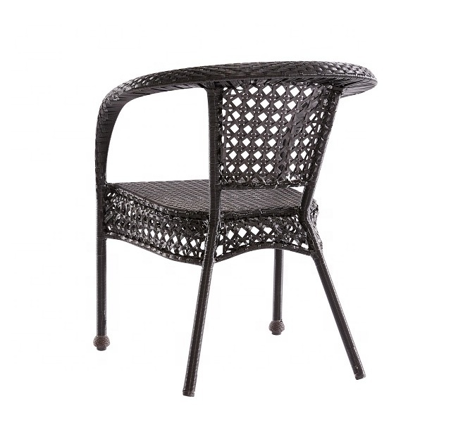 Outdoor cheap plastic rattan weave patio balcony leisure chair hot selling resort acapulco chair