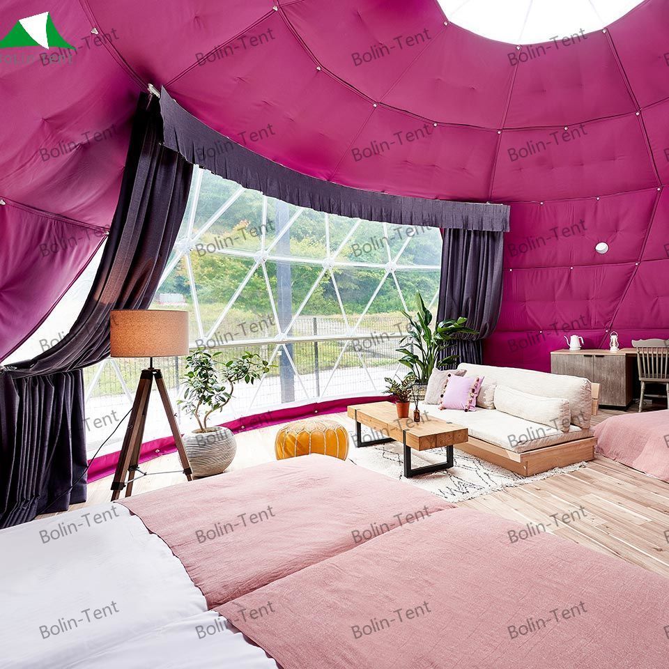 Geodesic Geo Living Accommodation Dome House Tent Glamping Luxury Hotel Dome Home Outdoor