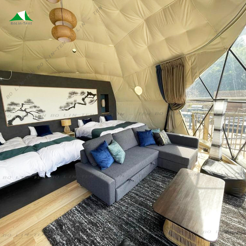 Geodesic Geo Living Accommodation Dome House Tent Glamping Luxury Hotel Dome Home Outdoor