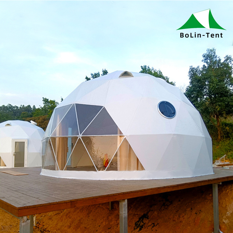 Hot Sale Geodesic Dome Tent Transparent Igloo Tent dome glamping tent for Resort