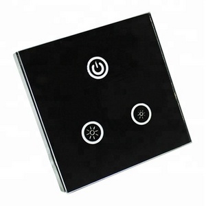 glass smart led touch light switch panel